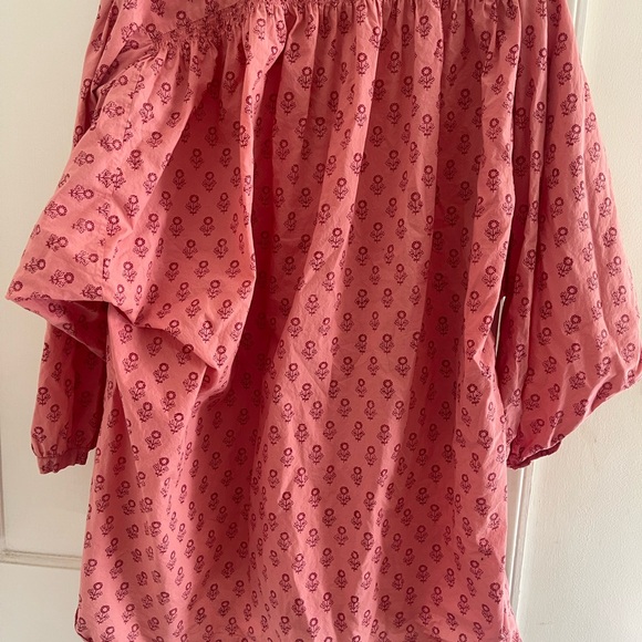 Doen Opal Dress in Sunflower Block Print with Balloon Sleeves - Picture 6 of 10